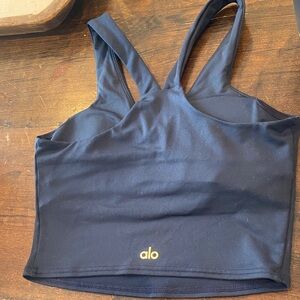 Alo airbrush real bra tank Sports Bra navy size small in EEUC pads included